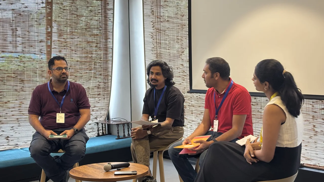 Panelists making their case at Circa Vol. 03, Chennai.